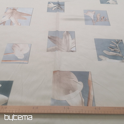 Tela decorativa Beige con flores