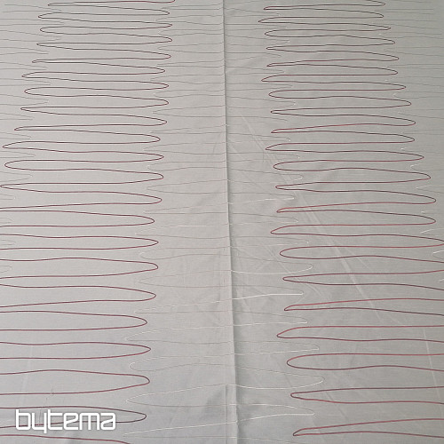 Tela decorativa FORMIA rojo