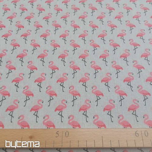 Tela decorativa FLAMINGO gris