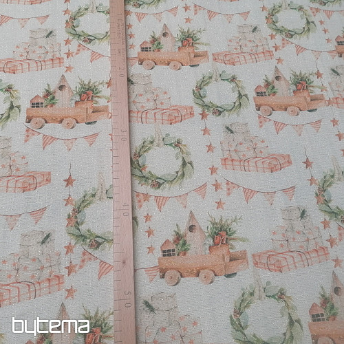 Juguetes de tela para decoración navideña.