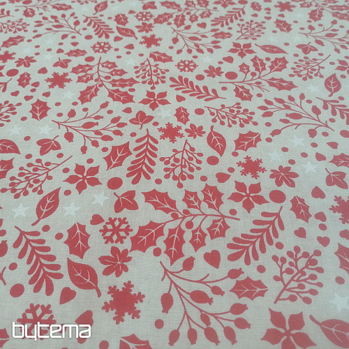 Tela de algodón CESMINA rojo