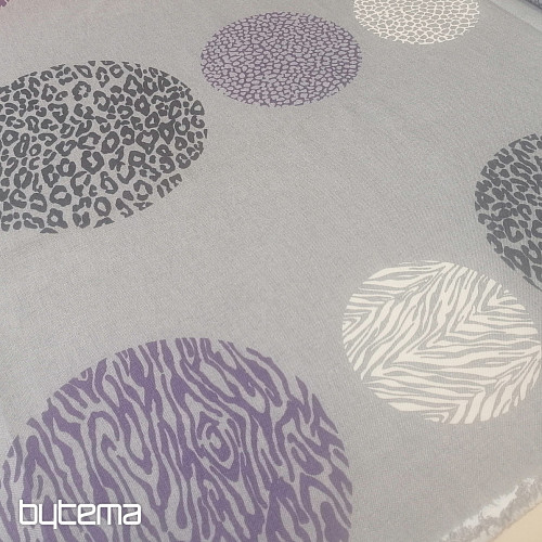 Telas decorativas Oxford negro-violeta