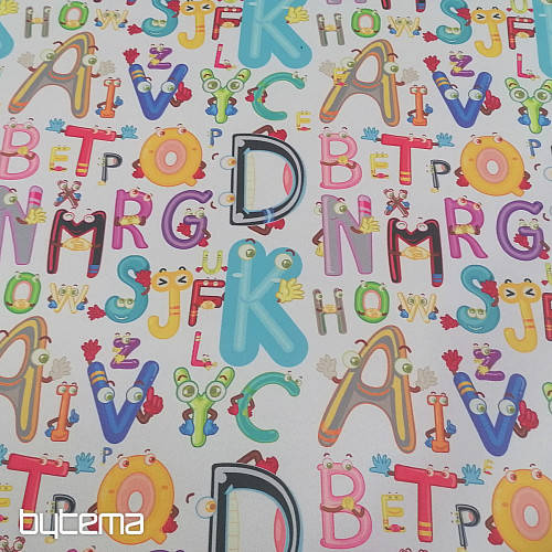 Tela decorativa BLACK-OUT Letras alegres