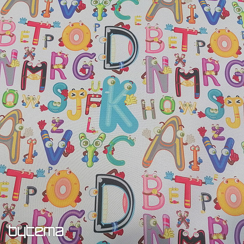 Tela decorativa BLACK-OUT Letras alegres
