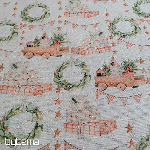 Juguetes de tela para decoración navideña.