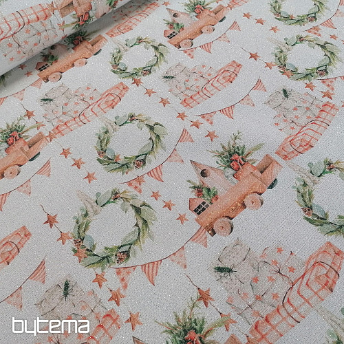 Juguetes de tela para decoración navideña.