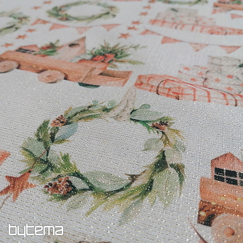 Juguetes de tela para decoración navideña.