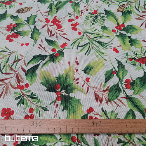 Tela decorativa navideña Holly 3
