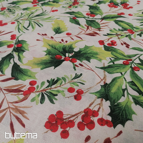 Tela decorativa navideña Holly 3