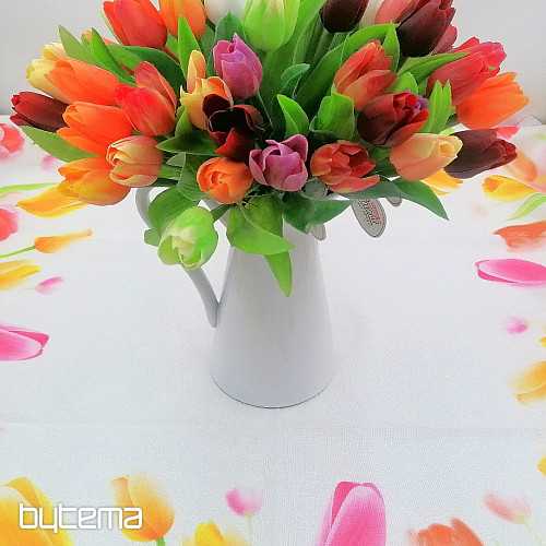 Mezcla de colores de tulipanes.