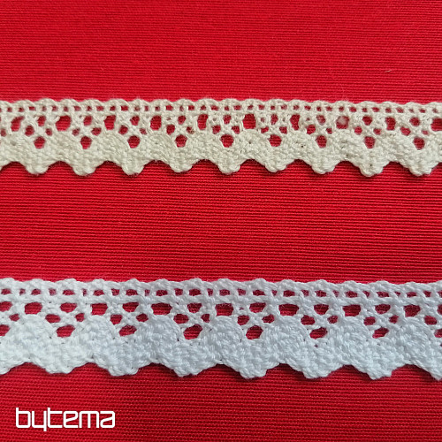 Puntilla de algodón 5420 16mm crema mate