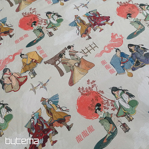 Tela decorativa JAPÓN CREMA