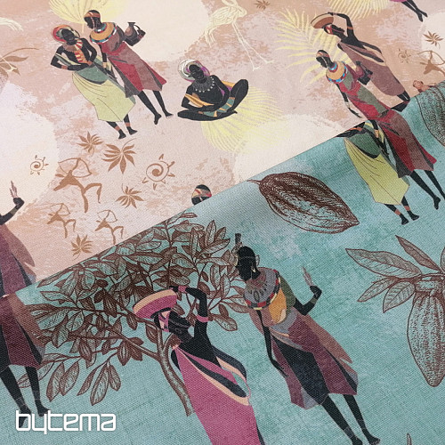 Tela decorativa África verde