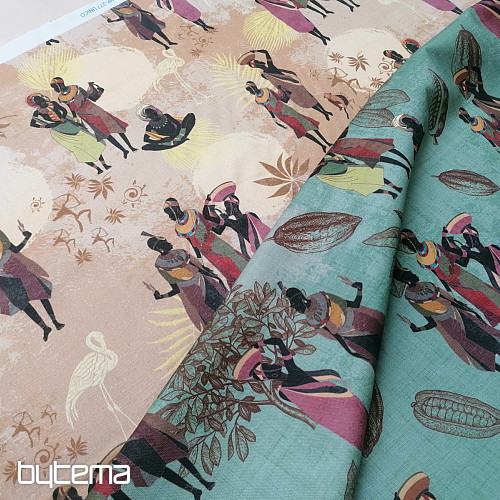 Tela decorativa África verde