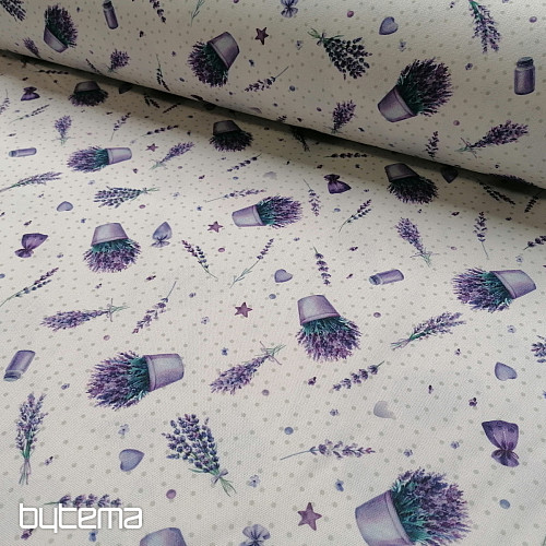 Tela decorativa Maceta lavanda