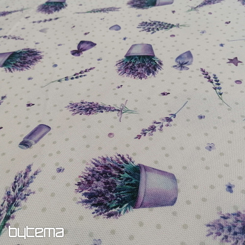 Tela decorativa Maceta lavanda