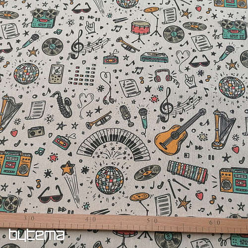 Tela decorativa Música