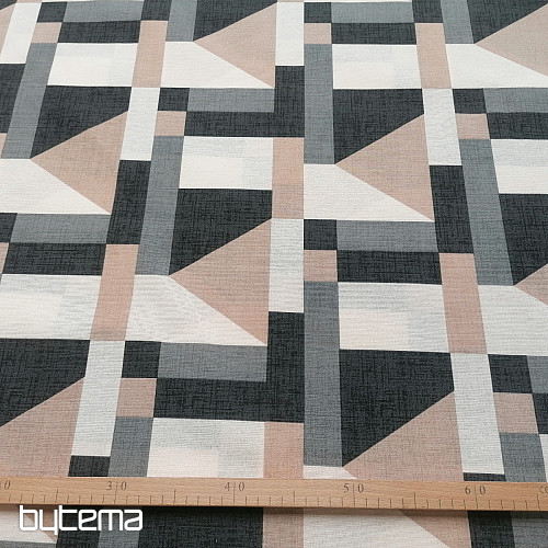 Tela decorativa Geo gris