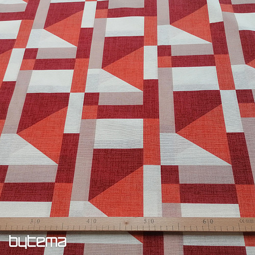 Tela decorativa Geo rojo