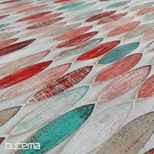 Tela decorativa Surf rojo-turquesa