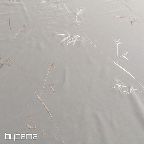 Cortina bordada de lujo GERSTER 11757 blanco