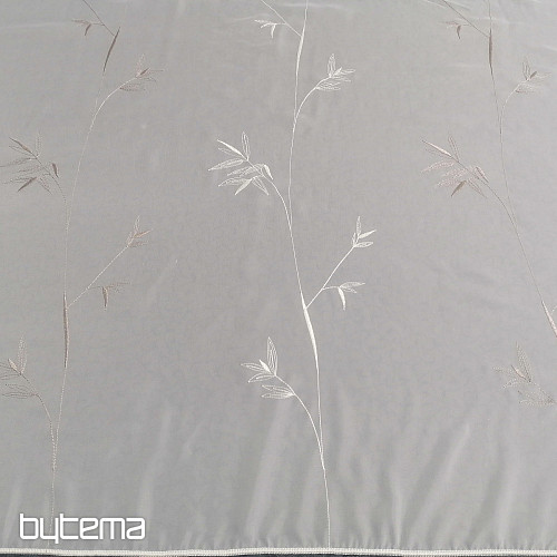 Cortina bordada de lujo GERSTER 11757 blanco