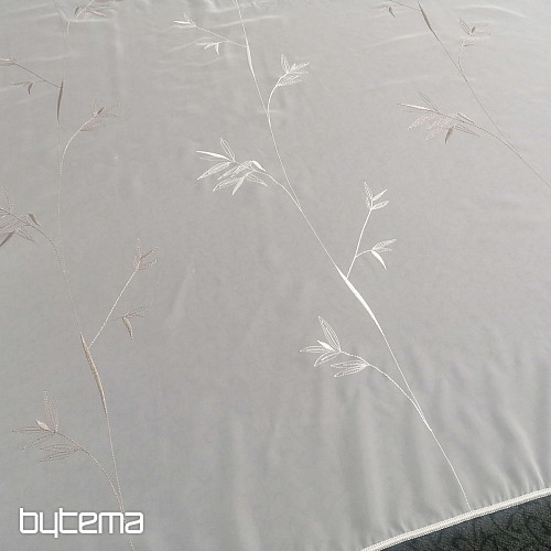 Cortina bordada de lujo GERSTER 11757 blanco