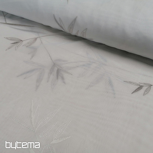Cortina bordada de lujo GERSTER 11757 blanco