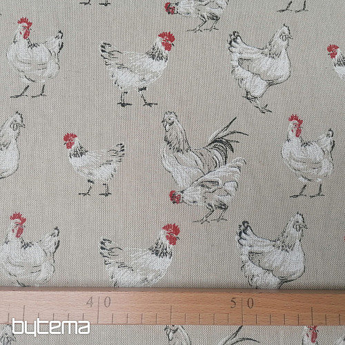 Tela decorativa SLEPIČKY rojo