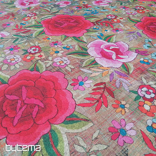 Tela decorativa Flores Manila 280 cm