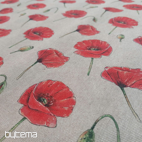 Tela decorativa Amapolas - impresión digital primavera