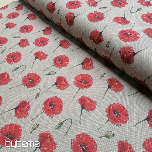 Tela decorativa Amapolas - impresión digital primavera