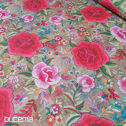 Tela decorativa Flores Manila 280 cm