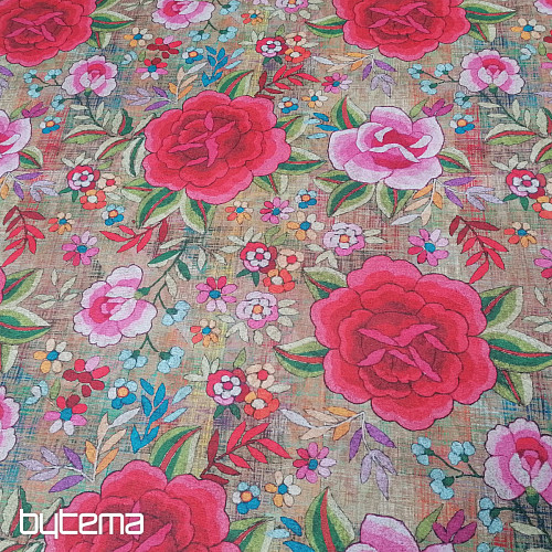 Tela decorativa Flores Manila 280 cm