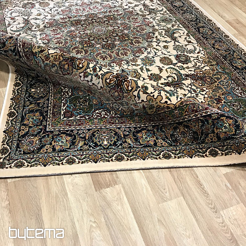 Alfombra acrílica de lujo RAZIA 5503 marrón / blanco
