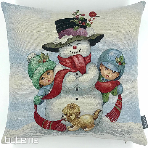 Tapiz navideño MUÑECO DE NIEVE CON NIÑOS