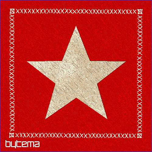 Funda de cojín tapiz ESTRELLA ROJA 1
