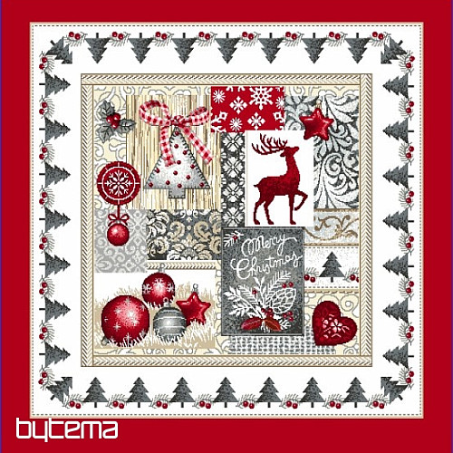 Funda de almohada de tapiz navideño FELIZ NAVIDAD