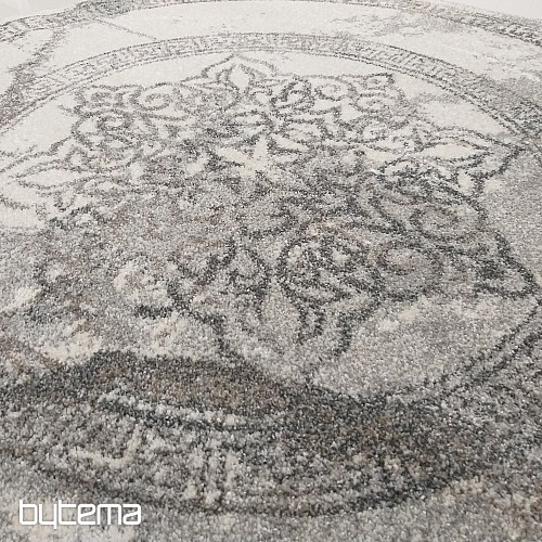 Alfombra moderna ovalada VISTA BLANCO GRIS