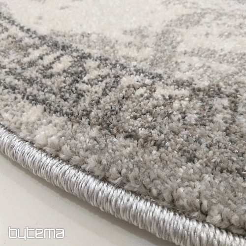 Alfombra moderna ovalada VISTA BLANCO GRIS