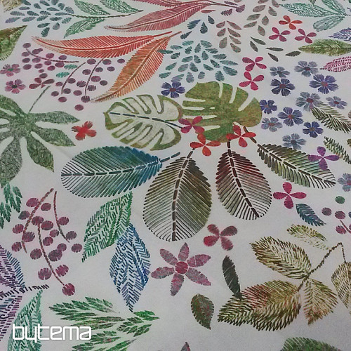 Tela decorativa MELIA HOJAS de colores