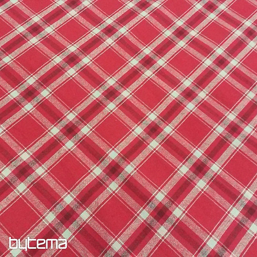 Cubo de tela TISSE beige/rojo