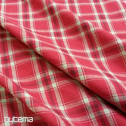 Cubo de tela TISSE beige/rojo