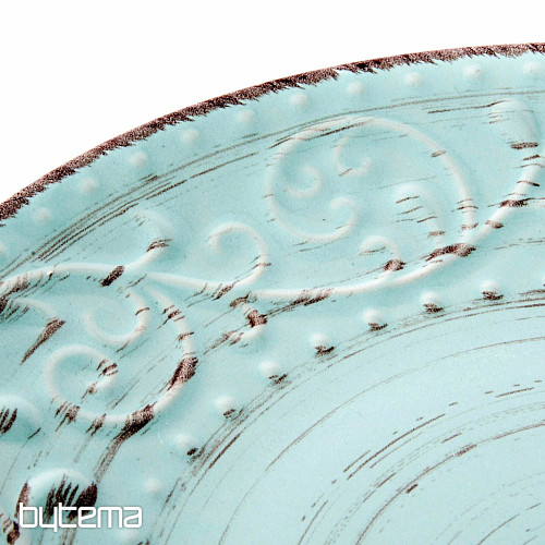 Plato llano RELIEVE AZUL 28X3 cm