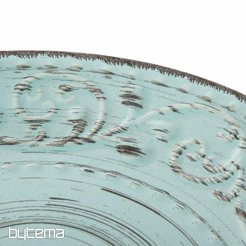 Plato Llano RELIEVE AZUL 21X2 CM