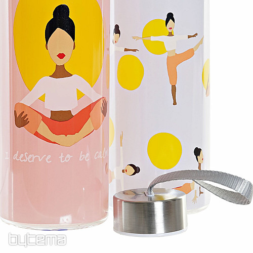 Botella de cristal YOGA 550 ml