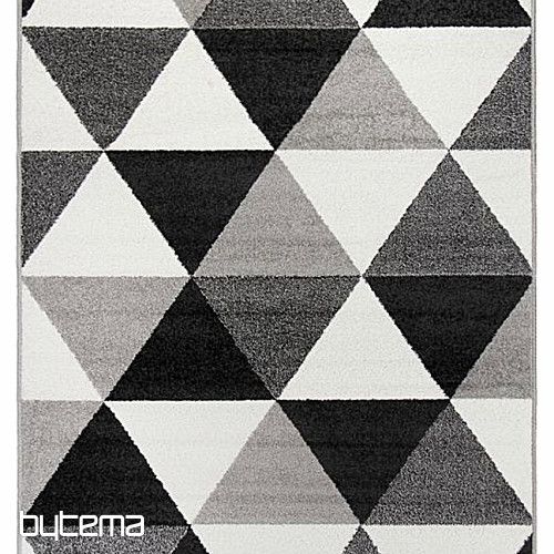 Alfombra pieza LOTTO triángulos negro/blanco