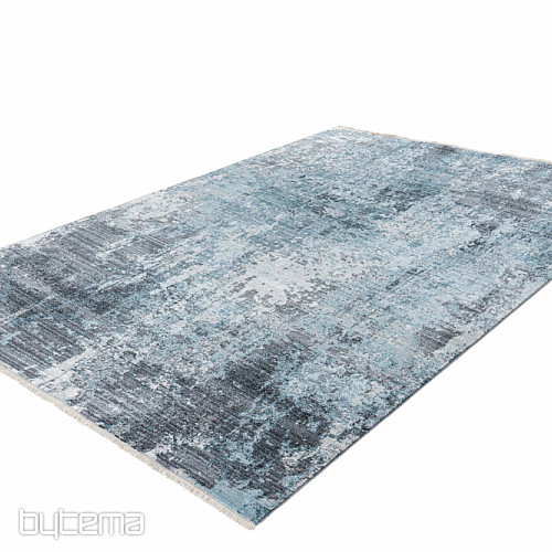 Alfombra moderna MEDELLIN 400 plata / azul