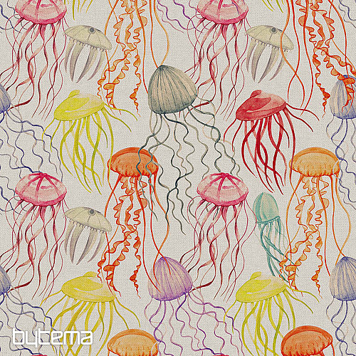 Tejido decorativo MEDUSA impresión digital