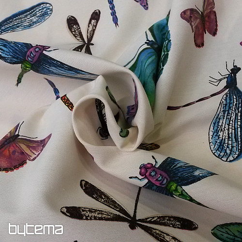 tela decorativa Mariposas y libélulas